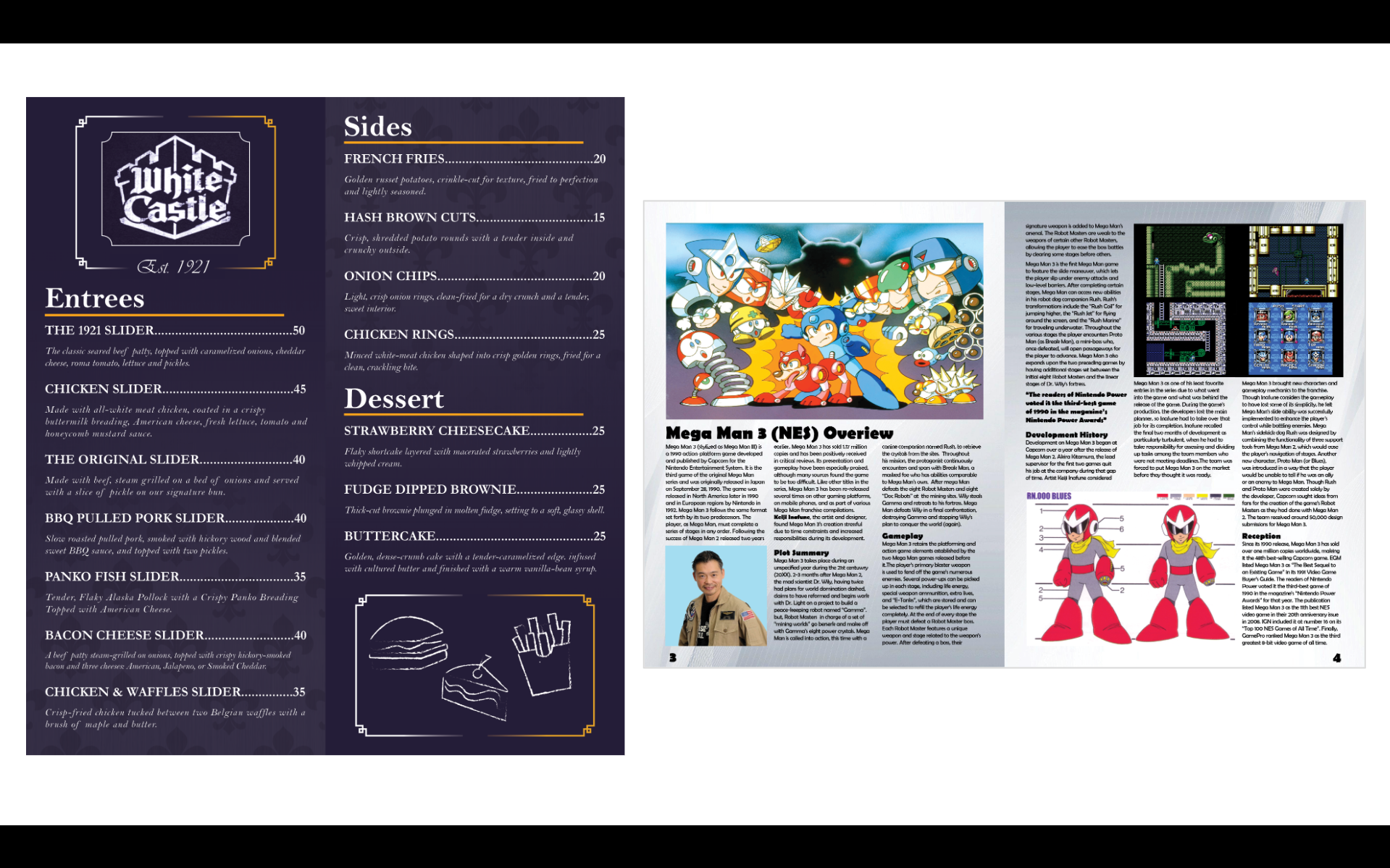 Restaurant and Gaming Magazine Spreads
